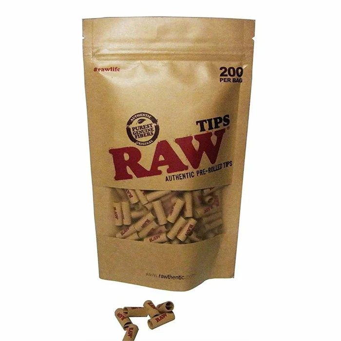 Raw - Pre-Rolled Tips – 200 Count Bag