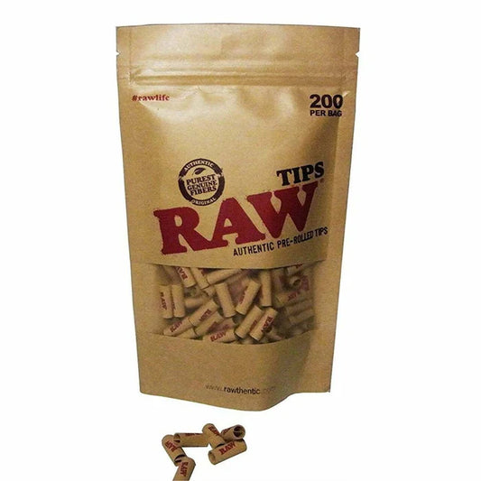 Raw - Pre-Rolled Tips – 200 Count Bag