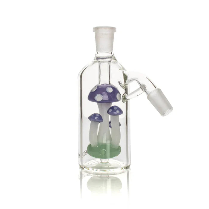 Red Eye Glass - Mushroom Ash Catcher - 14mm 45°- Purple
