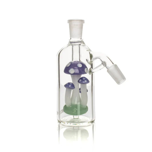Red Eye Glass - Mushroom Ash Catcher - 14mm 45°- Purple