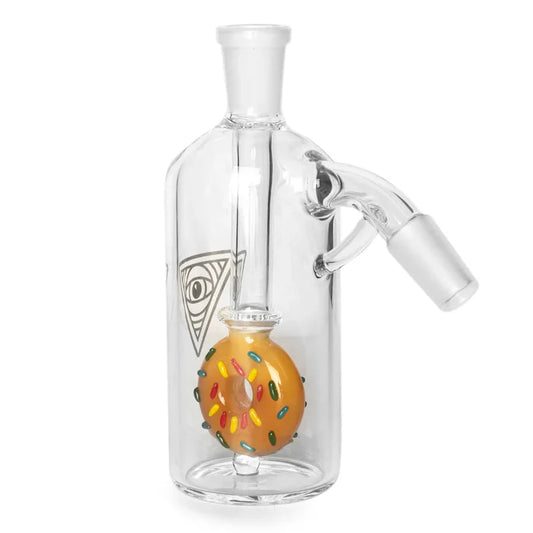 Red Eye Glass - 14mm - 45° - Donut Ash Catcher - Yellow