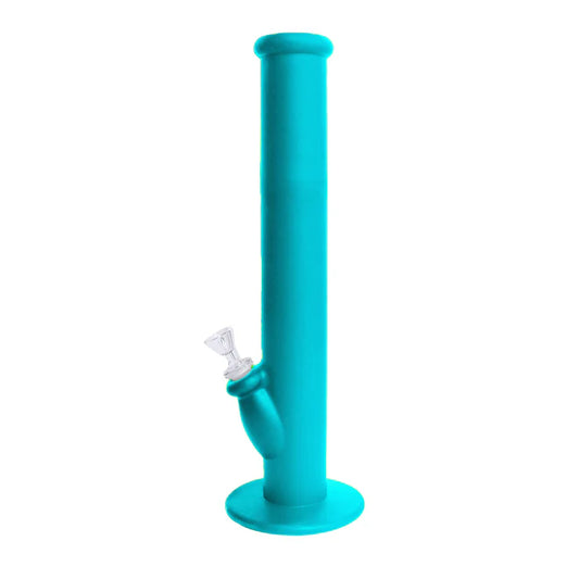 Silicone Bong - 14" - Straight Tube - Blue